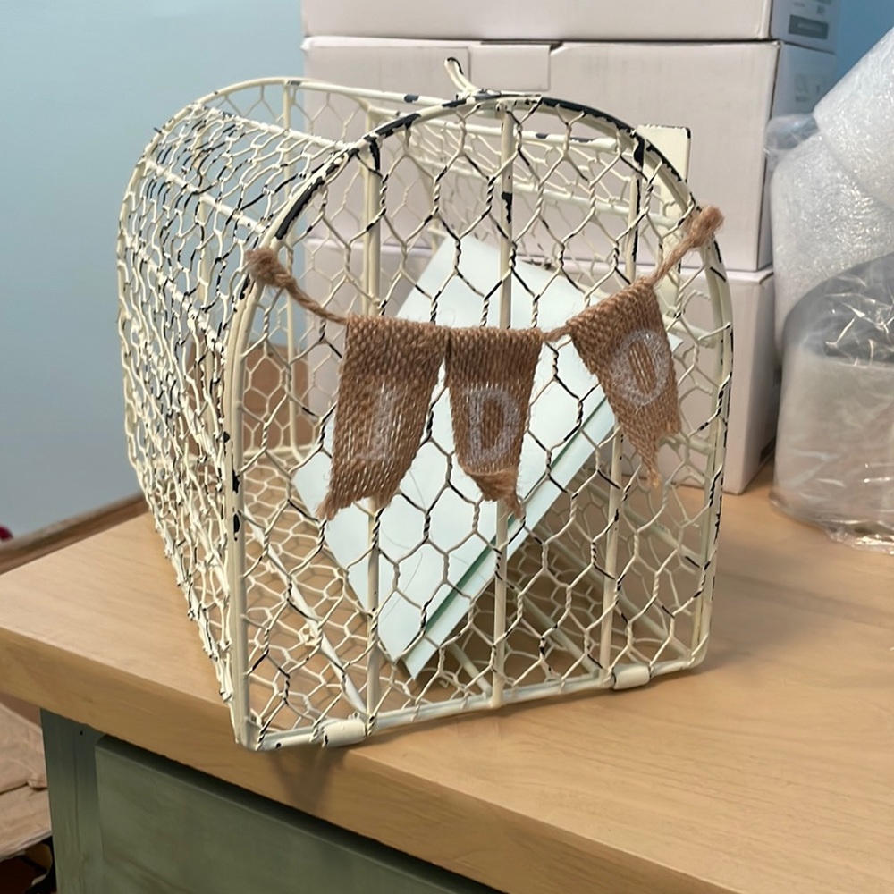 Wedding card holder mailbox
